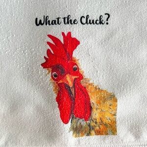 Source Unknown Rooster Kitchen Towel - Red and Yellow